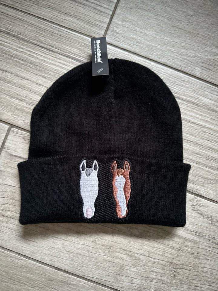 Personalised Embroidered Silhouette Beanie Hat