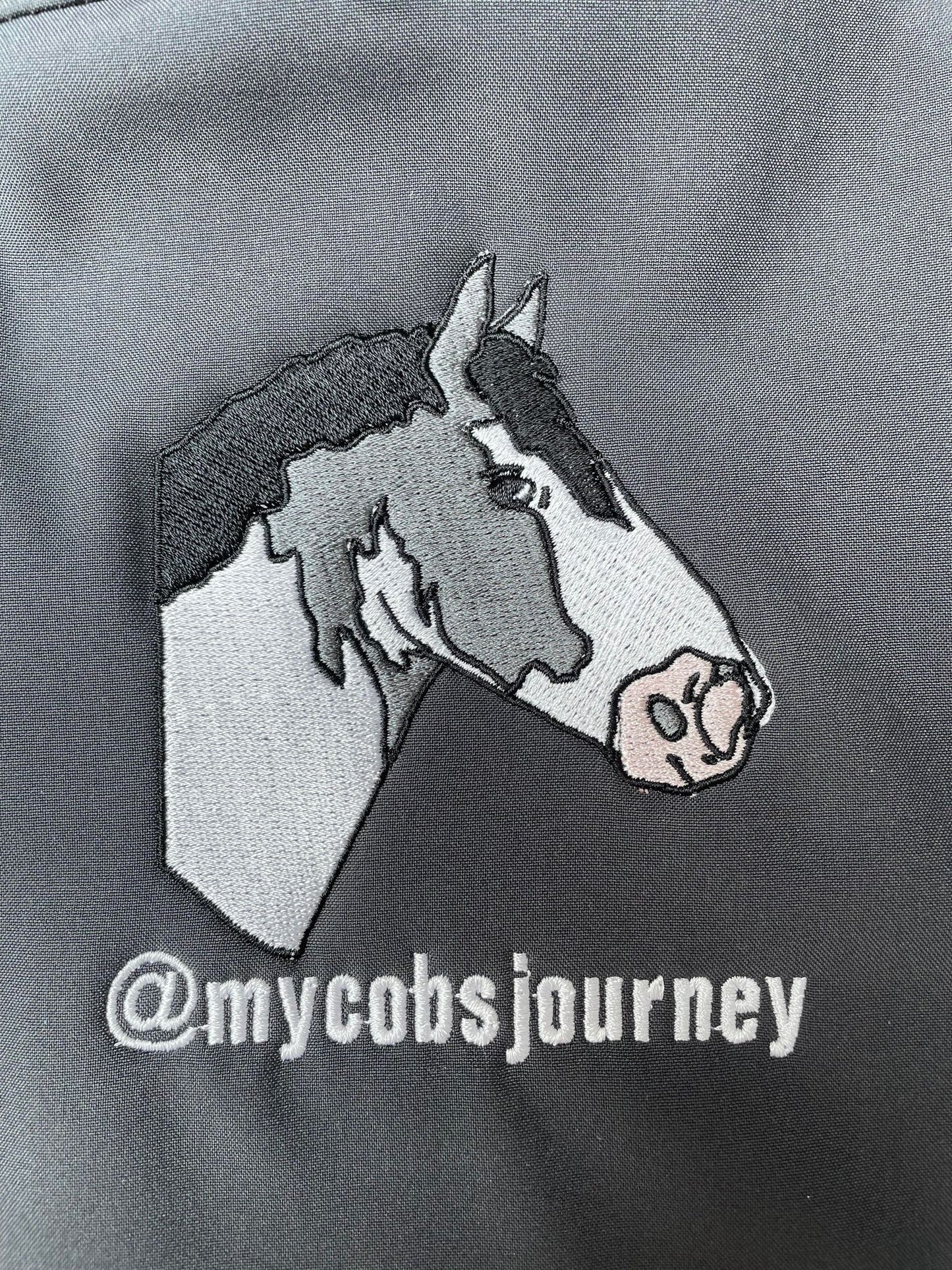 Personalised Embroidered Horse Illustration Gilet