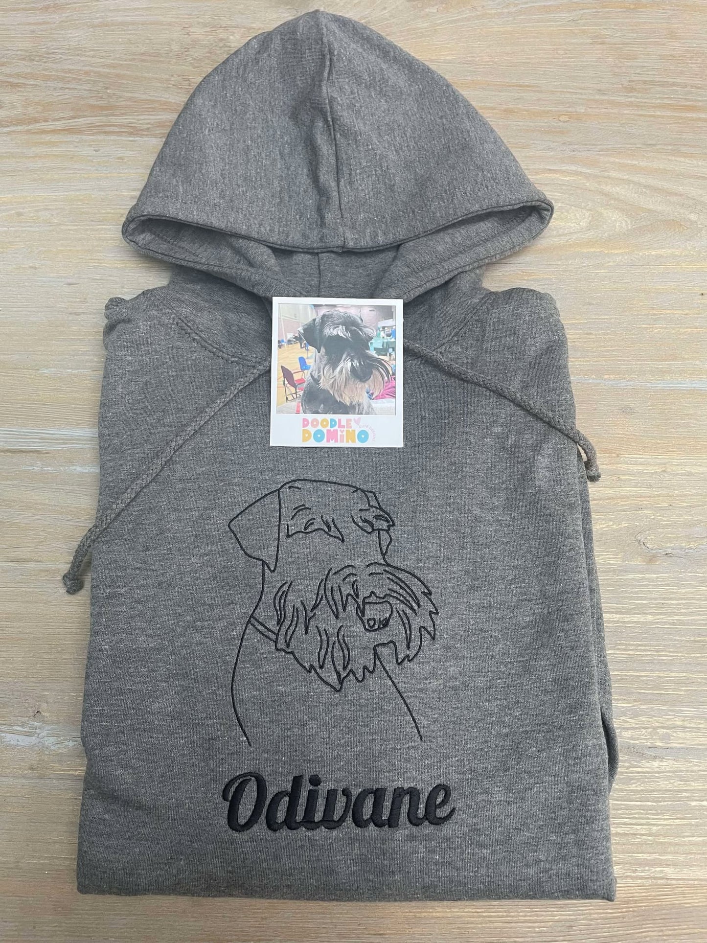 Dog Personalised Line Art Hoodie