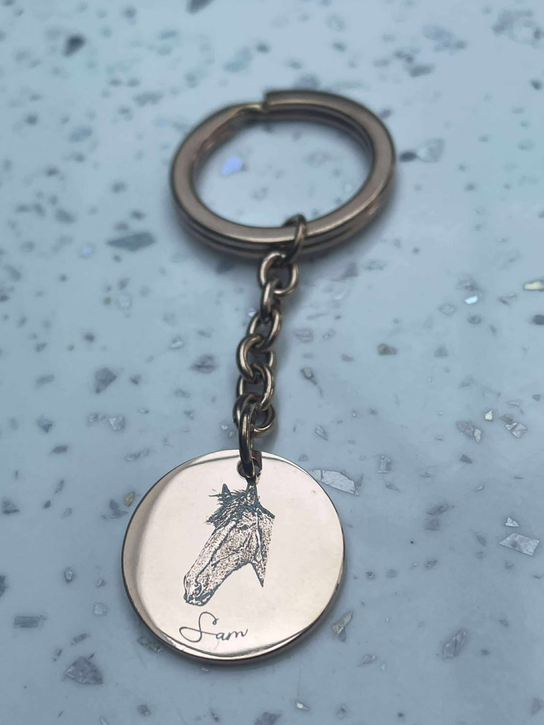 Personalised Horse Keyring