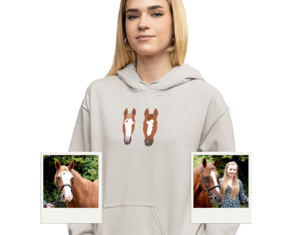 Personalised Horse Silhouette Hoodie