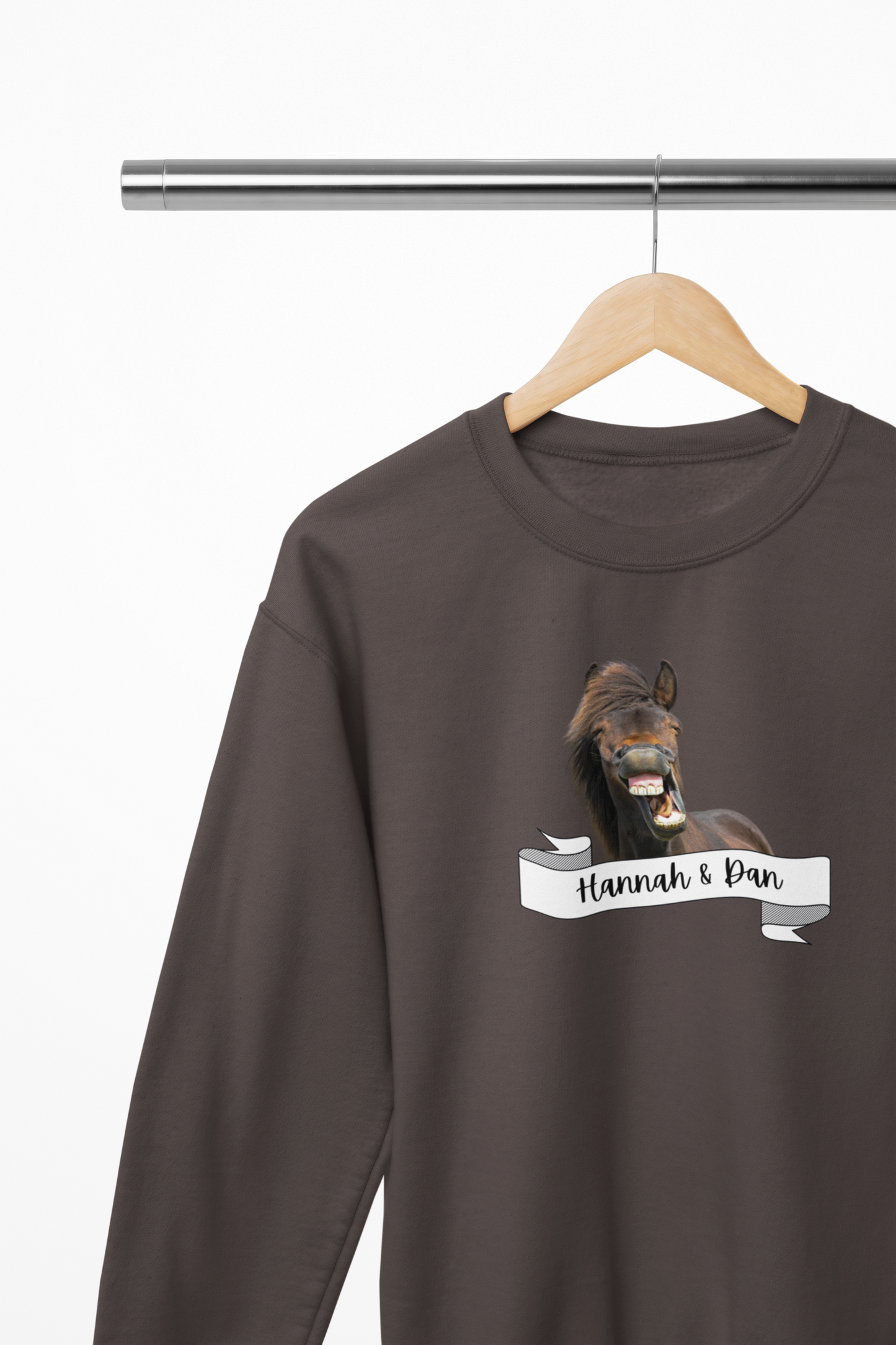 Personalised Front Print Horse Hoodie