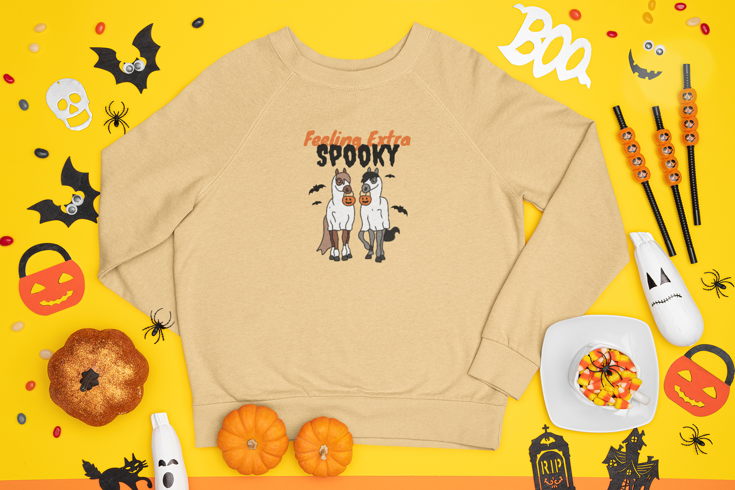 Feeling Extra Spooky Embrodiered Jumper - CHILD