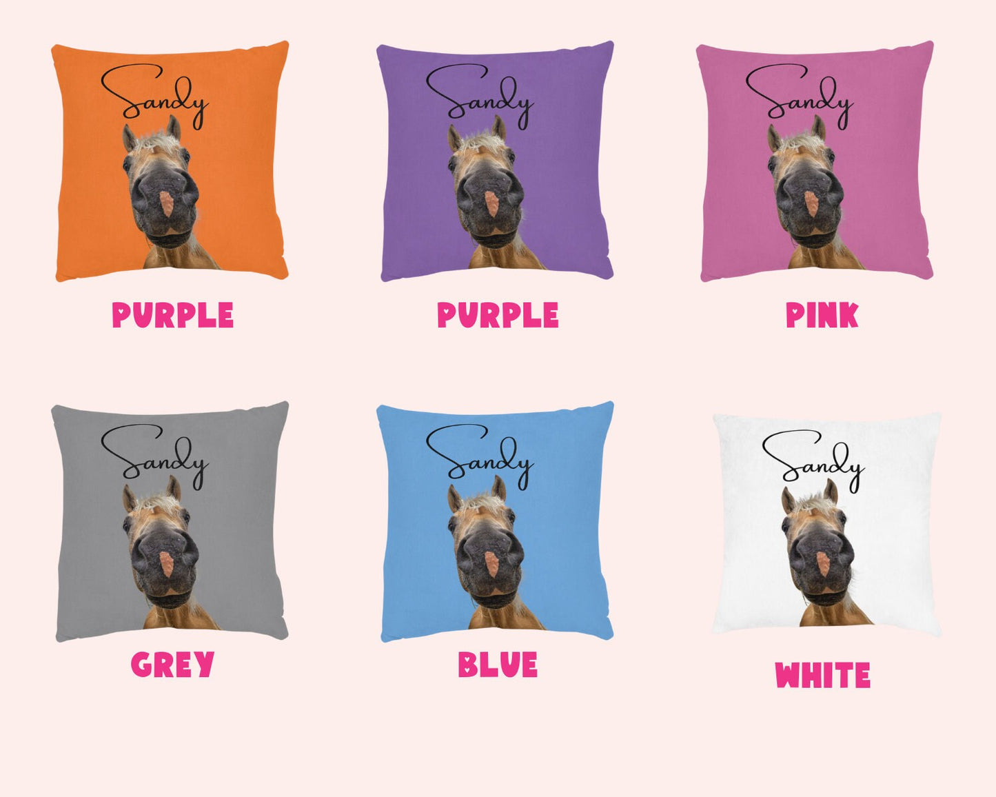 Custom Horse Pillow