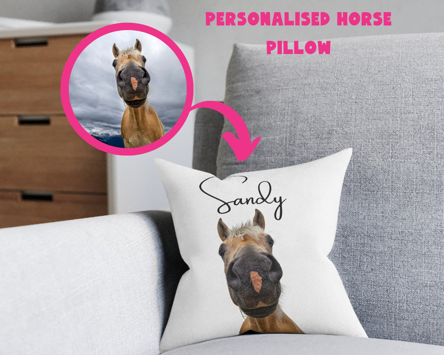 Custom Horse Pillow