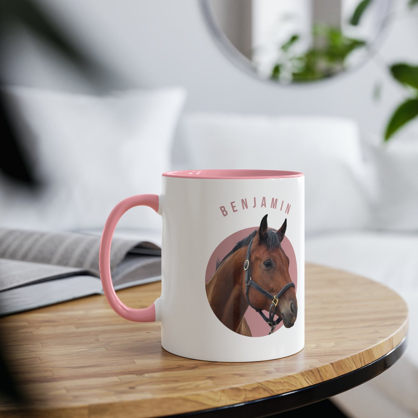 Personalised Colourful Horse Mug
