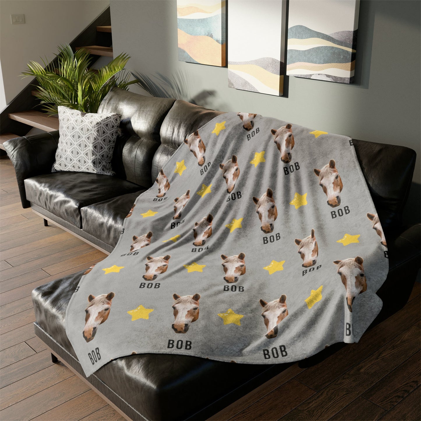 Personalised Horse Head Blanket