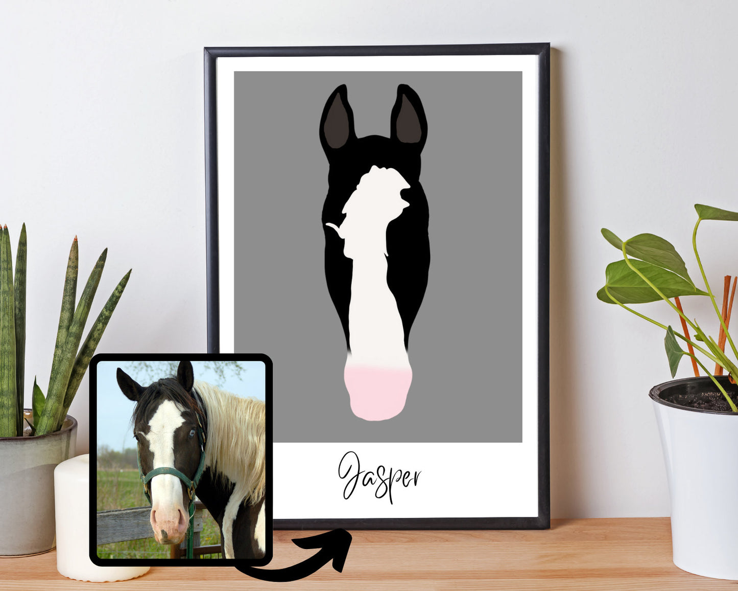 Custom Horse Silhouette Print