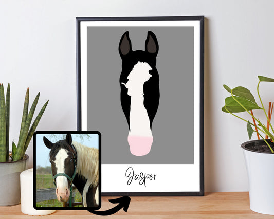 Custom Horse Silhouette Print