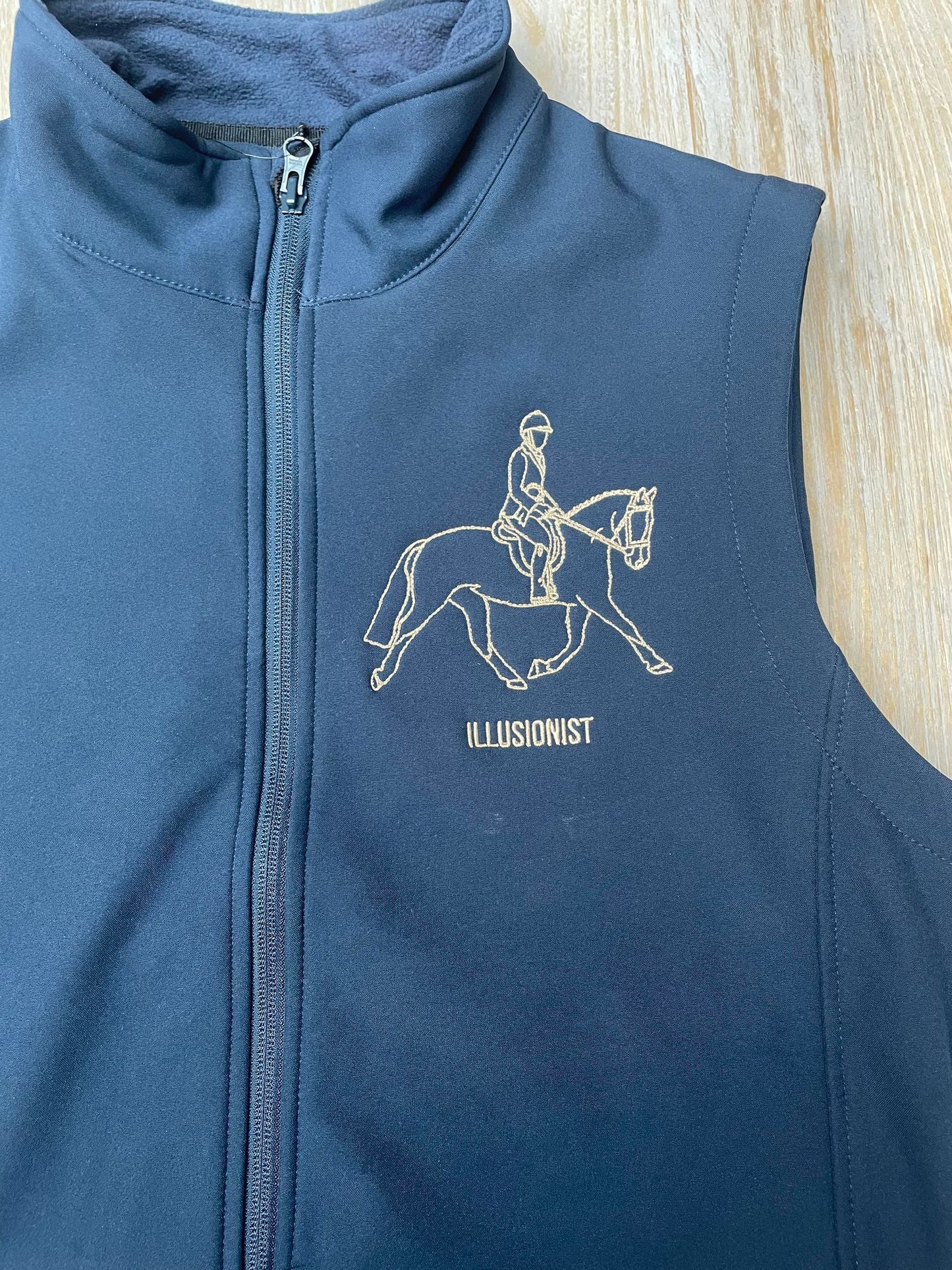 Personalised Embroidered Horse Line Image Gilet