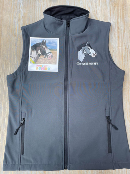 Personalised Embroidered Horse Illustration Gilet