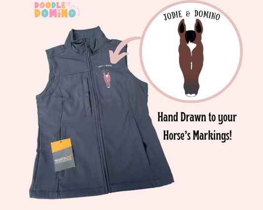 Personalised Silhouette Horse Gilet