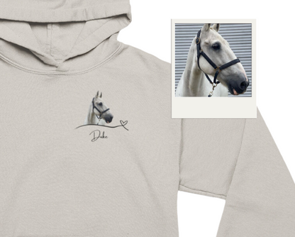 Personalised Printed Horse Portrait Jumper