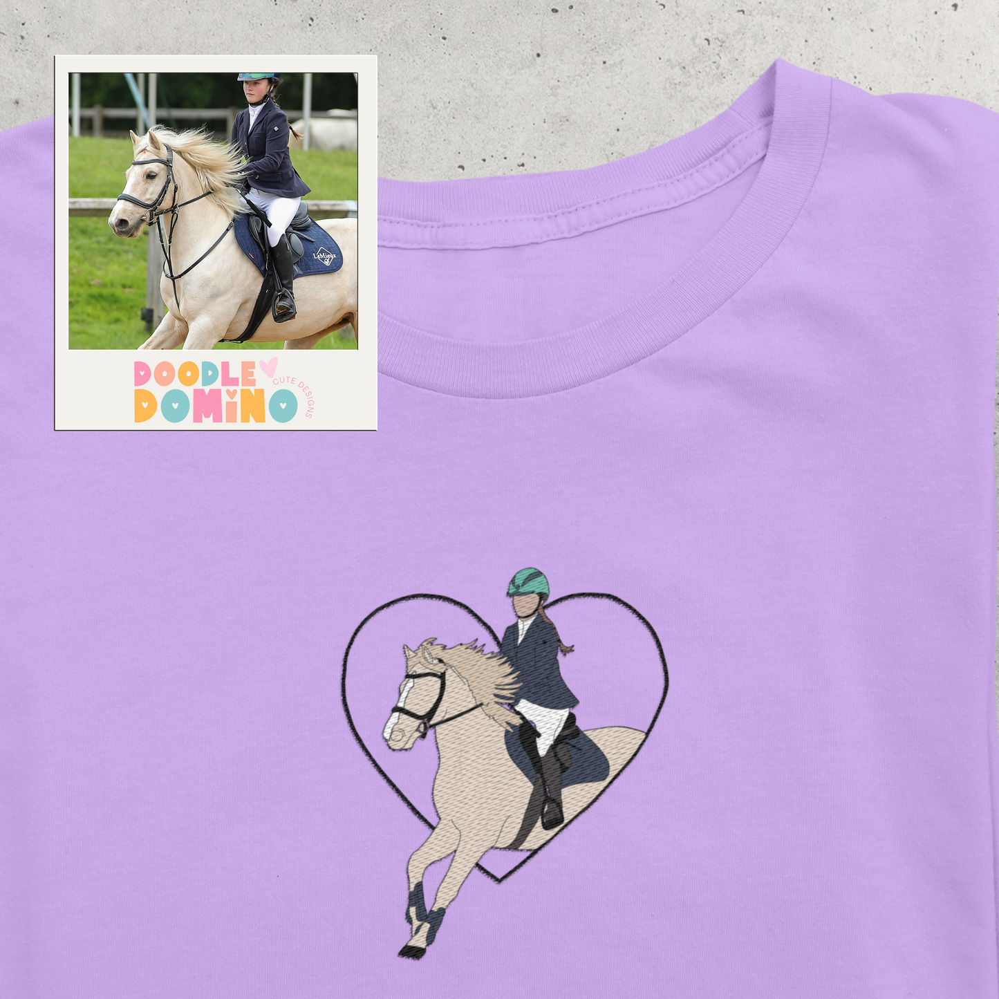 Children's Personalised Horse Photo Outline T-Shirt