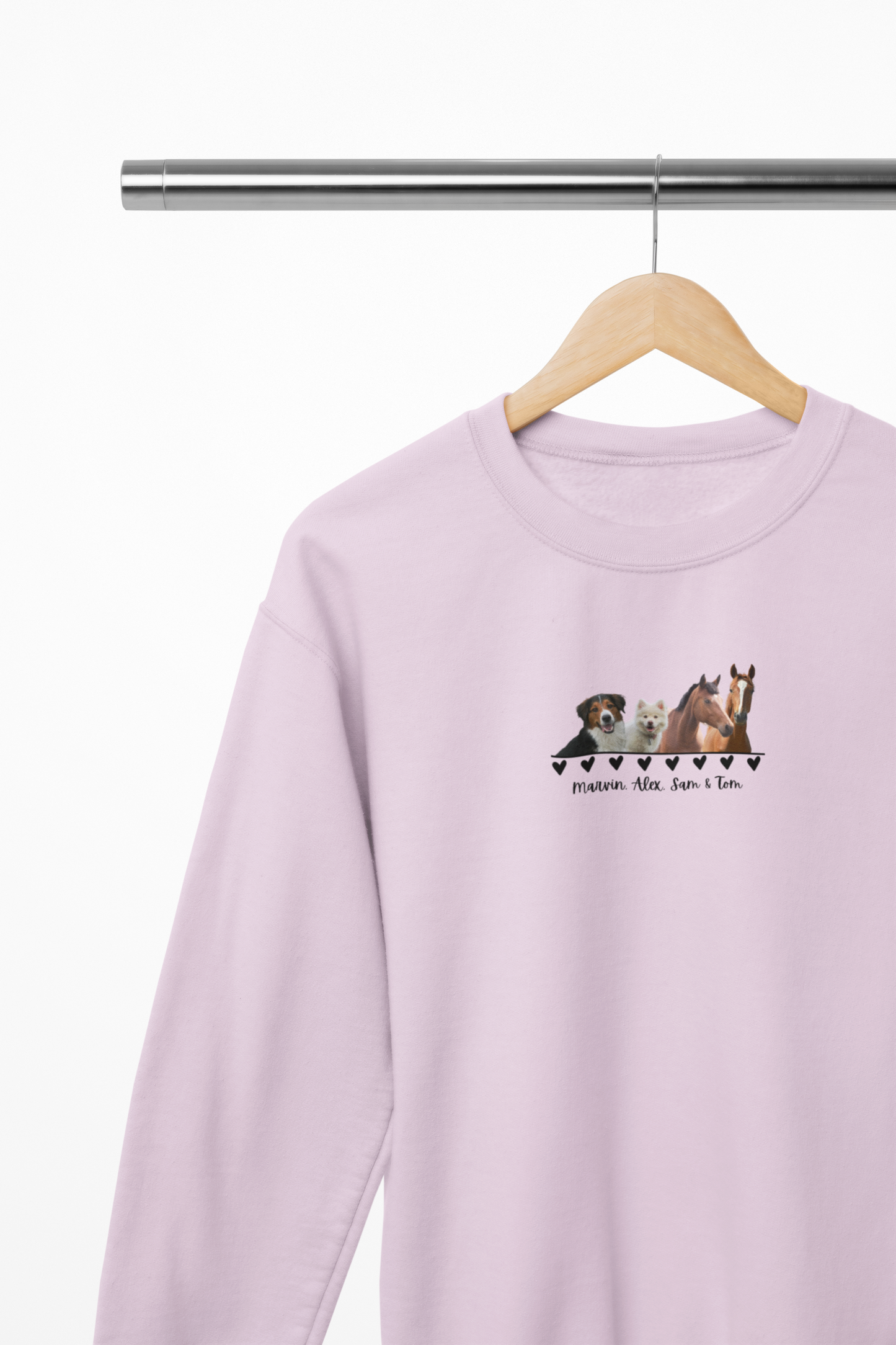 Personalised Printed Horse Portrait Jumper