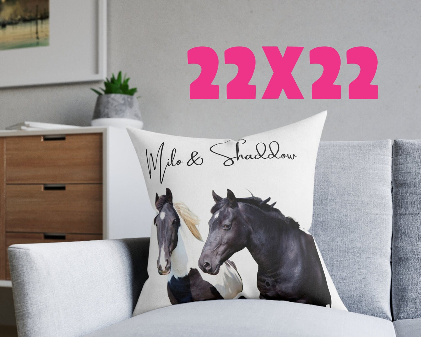 Custom Horse Pillow