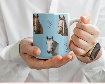 Personalised Patterned Horse Mug