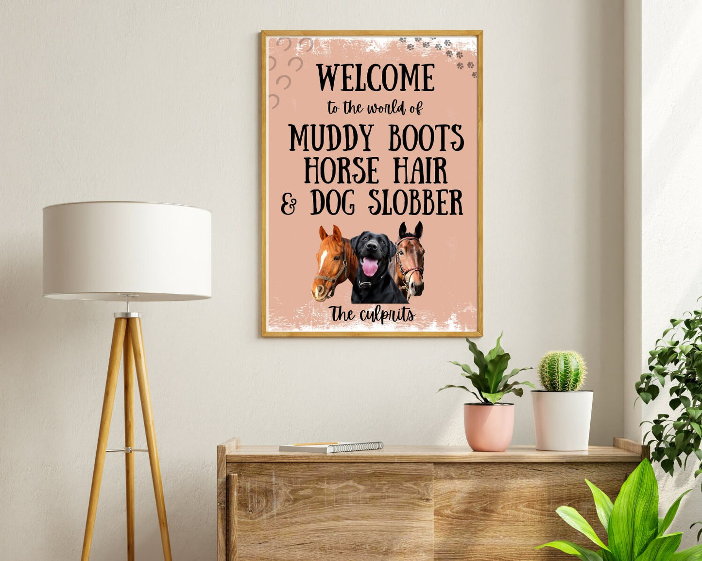 Welcome to the world of Muddy Boots House Welcome Sign