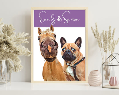 Personalised Horse Wall Art