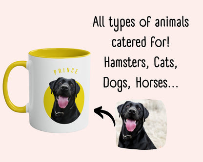 Personalised Colourful Horse Mug