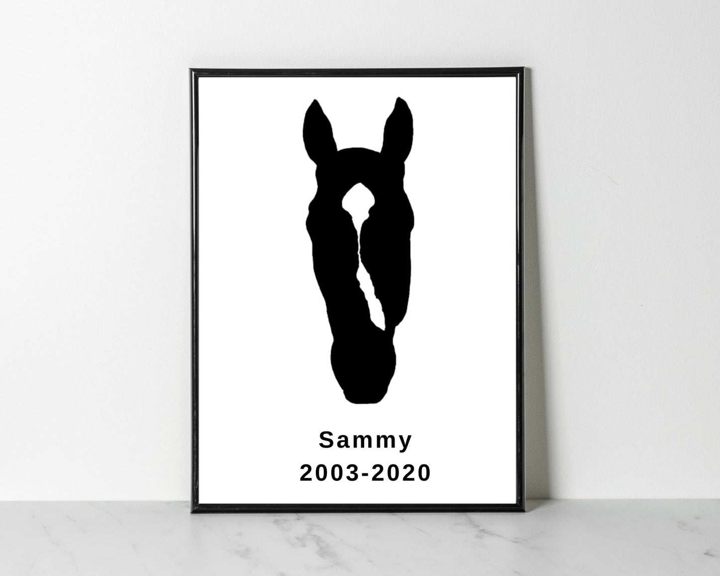 Custom Horse Silhouette Print