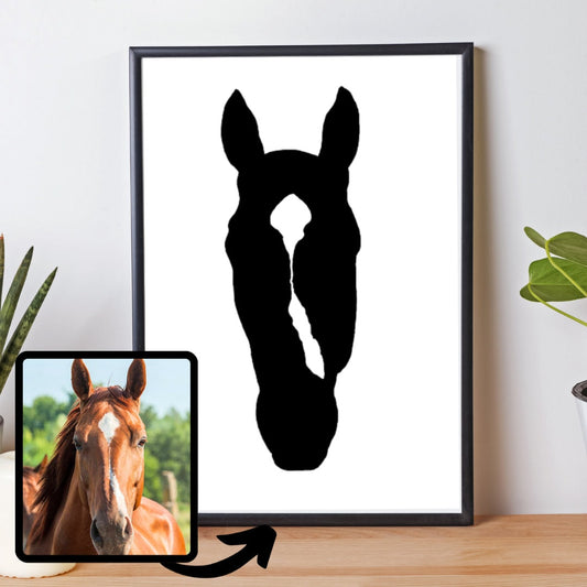 Custom Horse Silhouette Print