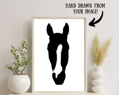 Custom Horse Silhouette Print