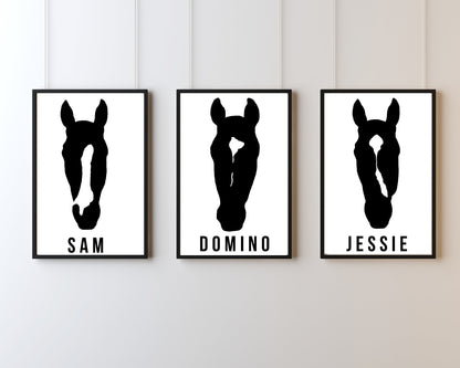 Custom Horse Silhouette Print